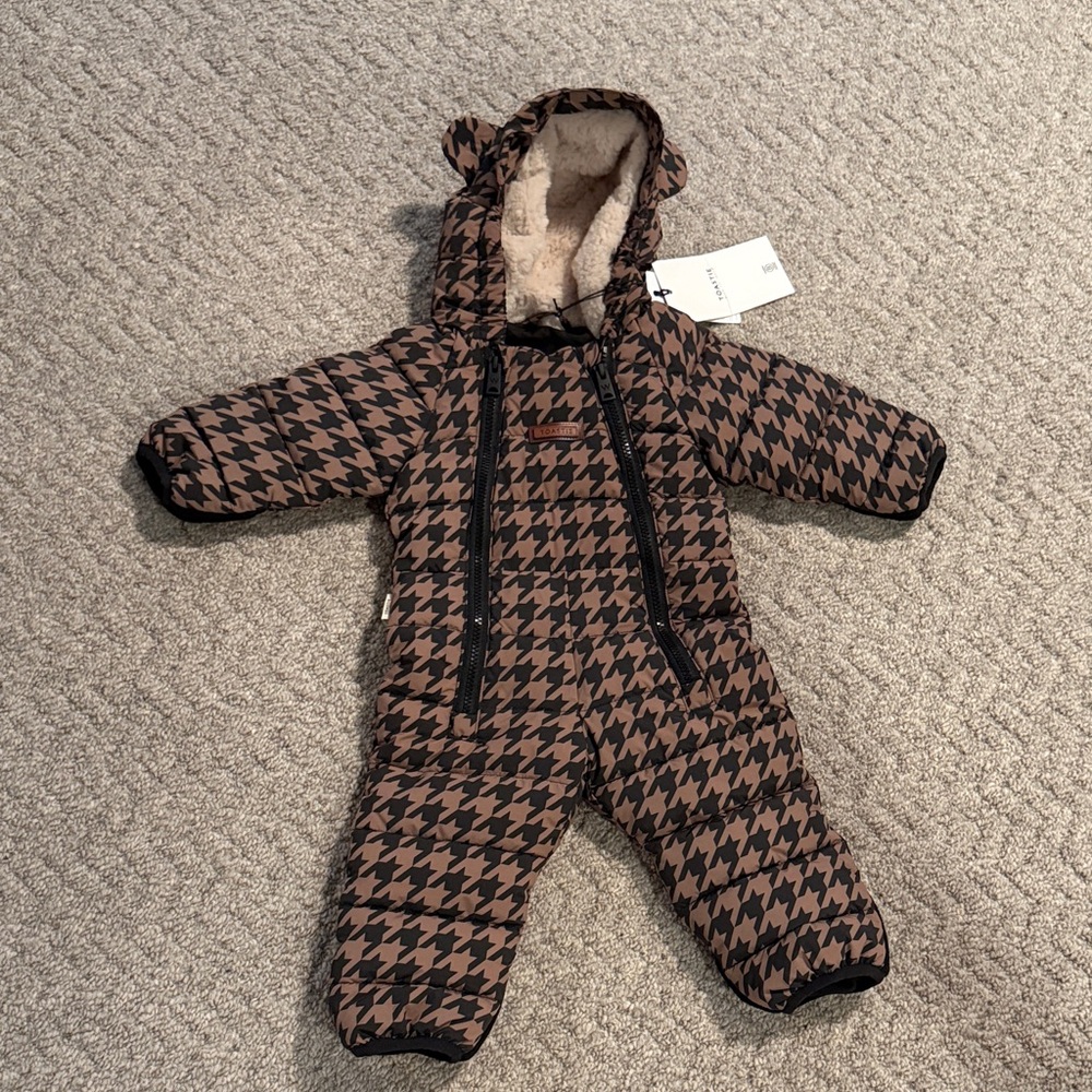 Toastie Houndstooth Baby Snowsuit